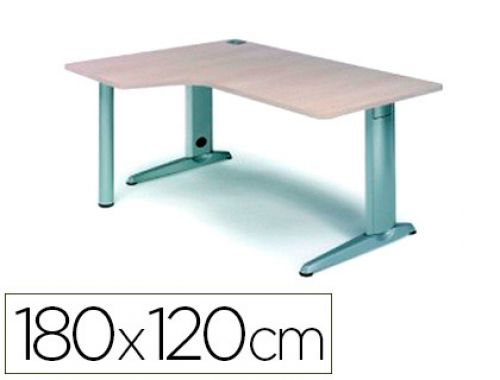 Ala para mesa rocada serie metal 180x120 cm esquerda acabamento ac04 branco , Rocada , 78250 , 8427951991560